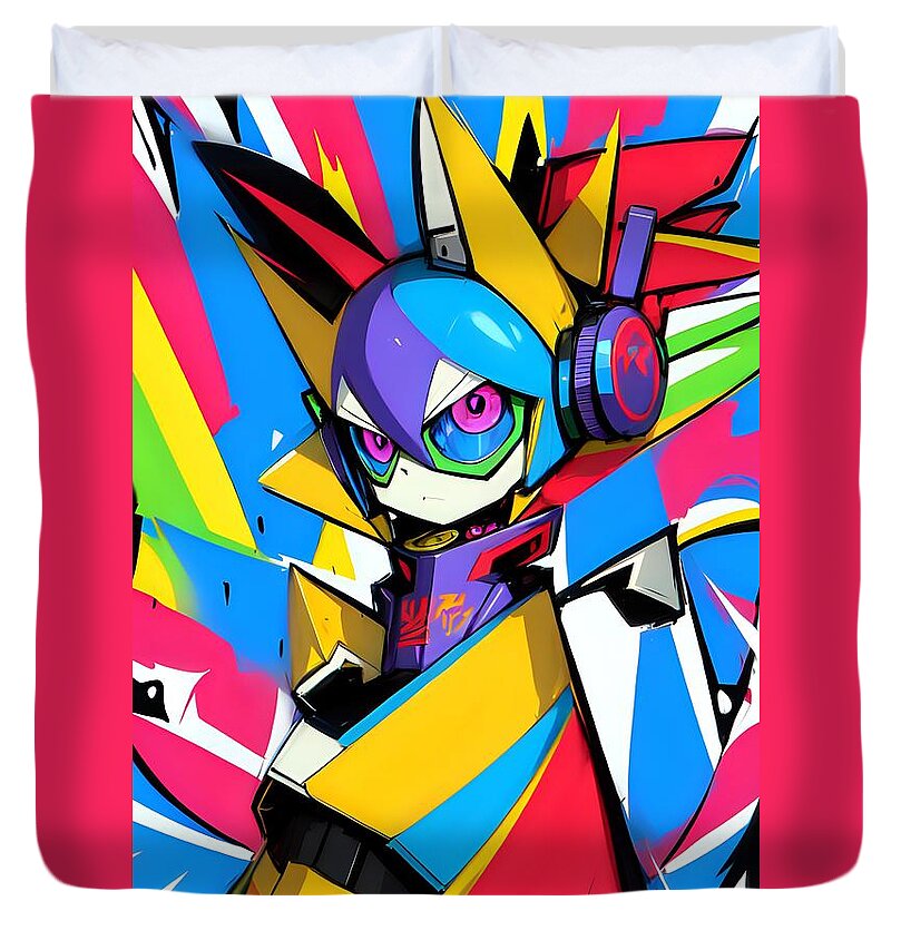 Giddy Gadgeteer Duvet Cover by JB Studio â€” main product image
