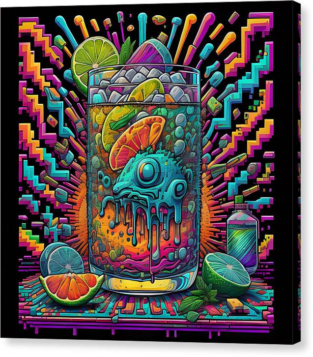 Happy New Year Canvas Print by JB Studio â€” main product image