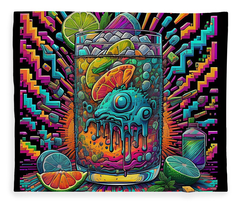Happy New Year Throw Blanket by JB Studio â€” main product image