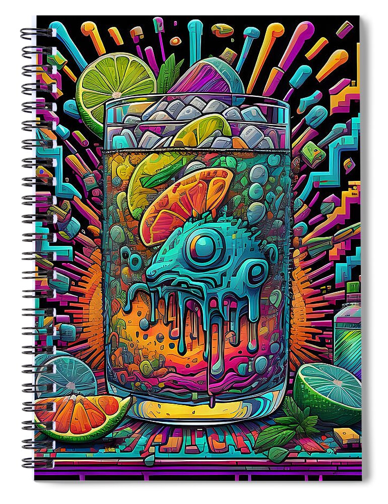 Happy New Year Spiral Notebook by JB Studio â€” main product image