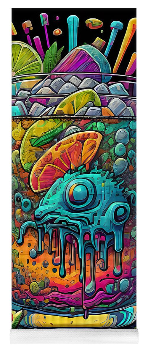 Happy New Year Yoga Mat by JB Studio â€” main product image