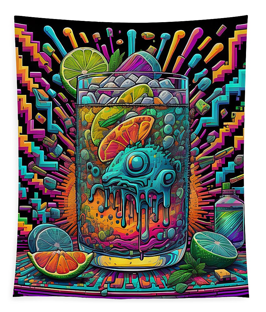 Happy New Year Wall Tapestry by JB Studio â€” main product image