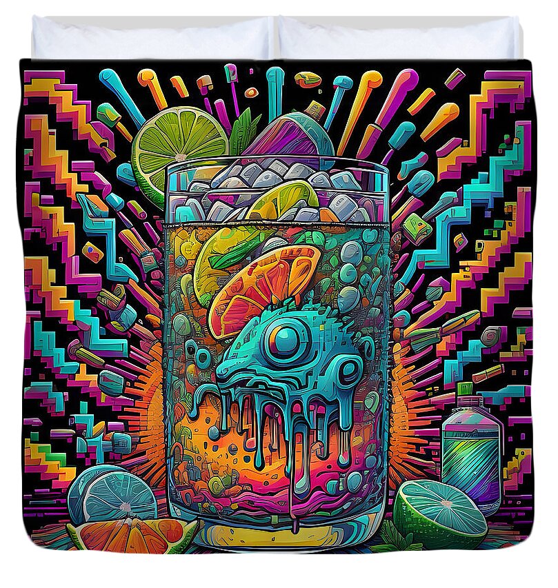 Happy New Year Duvet Cover by JB Studio â€” main product image