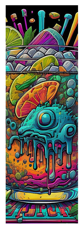 Happy New Year Yoga Mat by JB Studio â€” alternate angle view