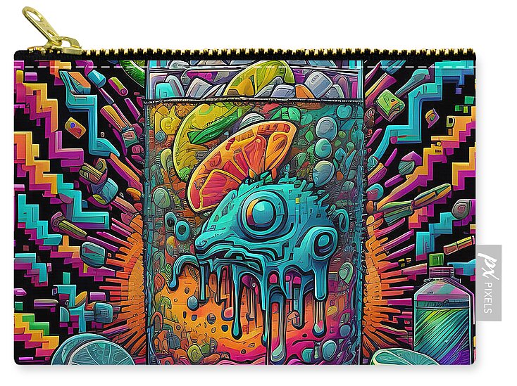 Happy New Year Zip Pouch by JB Studio â€” main product image