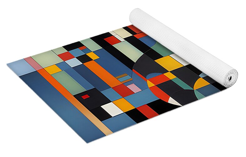 Harmonious Chaos Yoga Mat by JB Studio â€” close-up detail of artwork