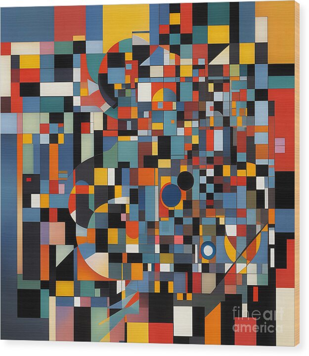 Harmonious Chaos Wood Print by JB Studio â€” main product image