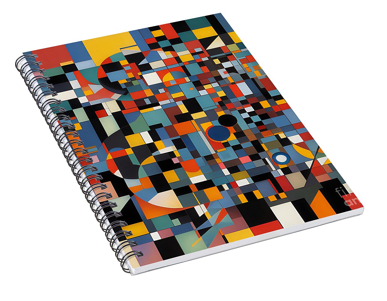 Harmonious Chaos Spiral Notebook by JB Studio â€” alternate angle view