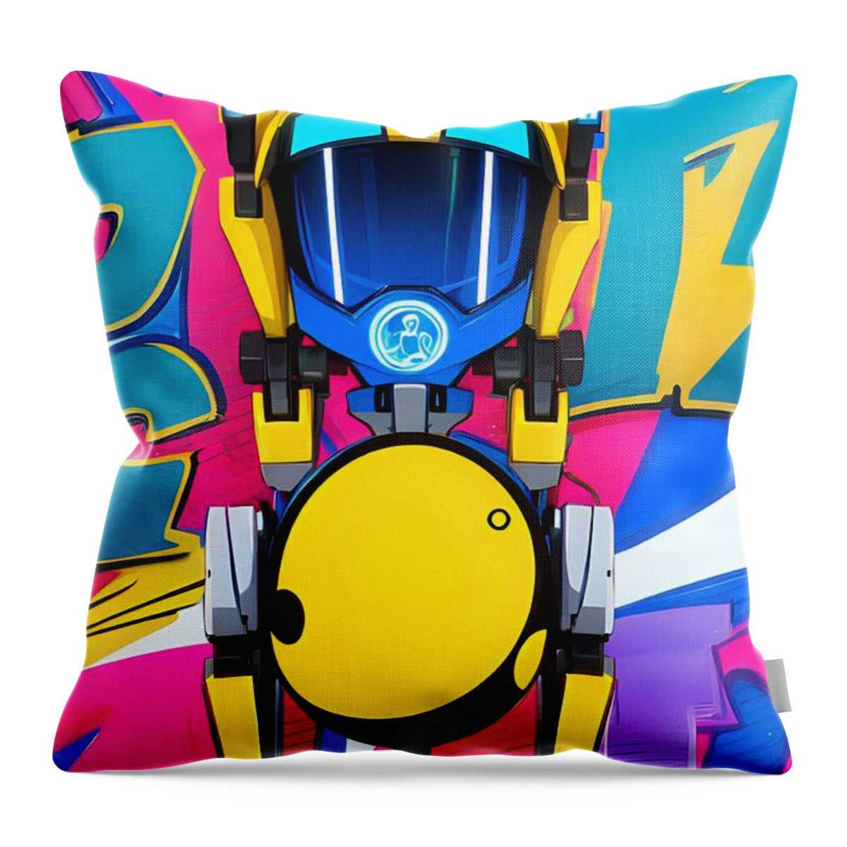 Jollybot Throw Pillow by JB Studio â€” main product image
