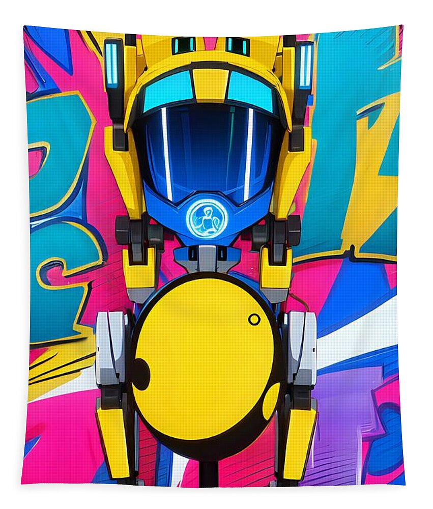 Jollybot Wall Tapestry by JB Studio â€” main product image
