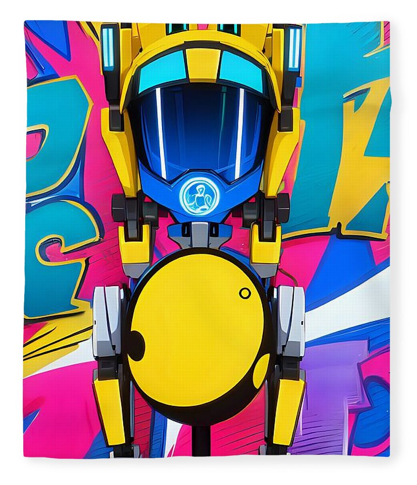 Jollybot Throw Blanket by JB Studio â€” main product image