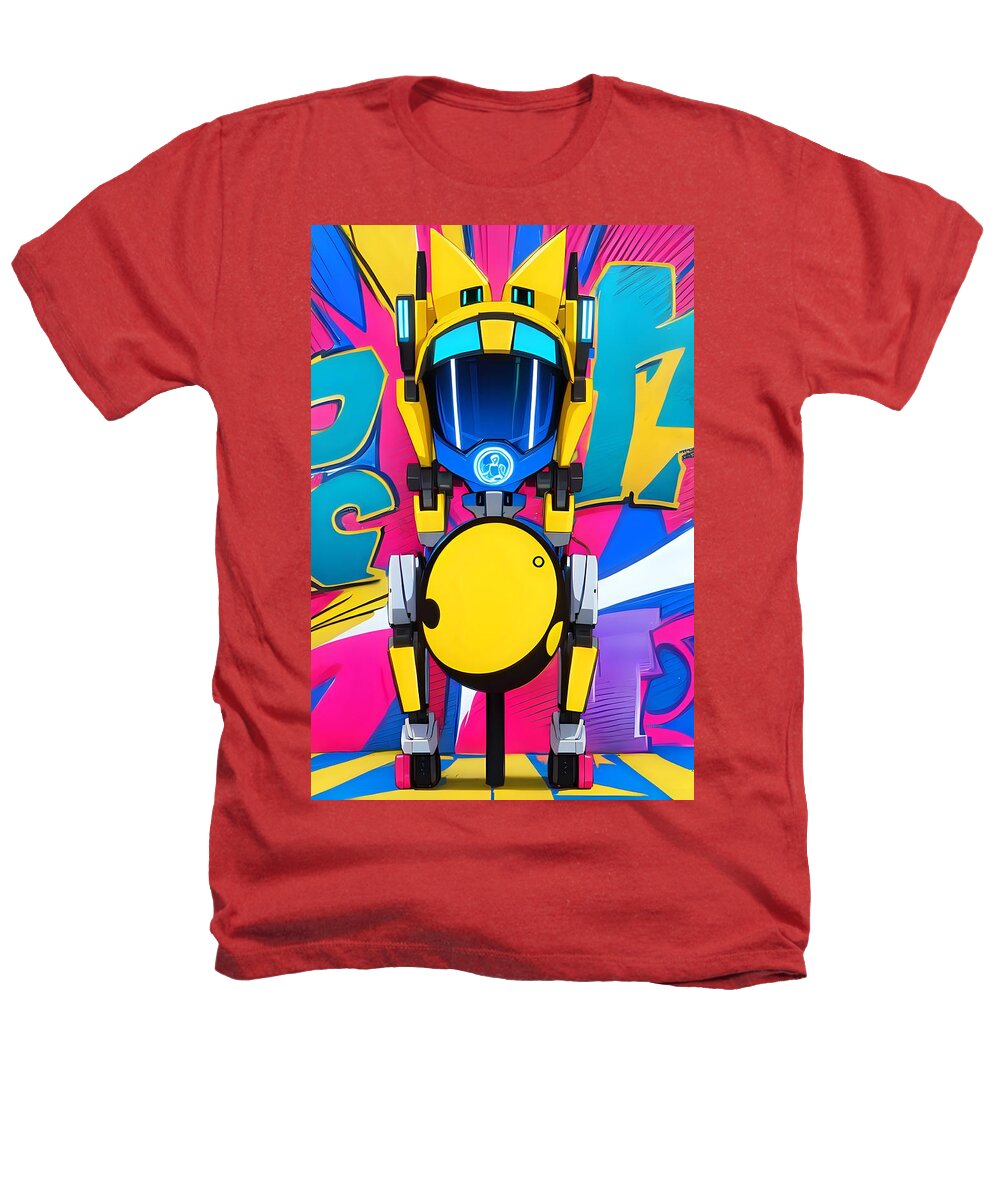 Jollybot Heather T-Shirt by JB Studio â€” main product image