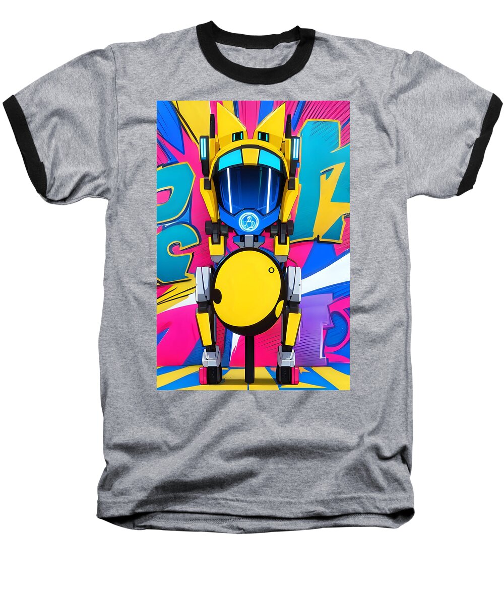 Jollybot Baseball T-Shirt by JB Studio â€” main product image