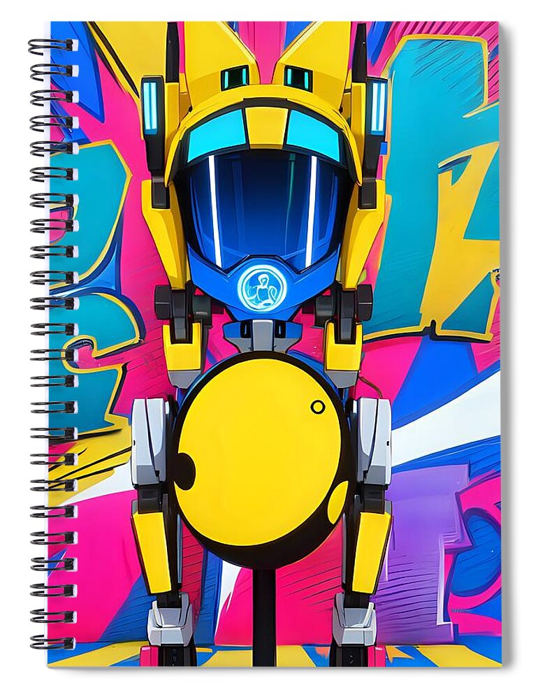 Jollybot Spiral Notebook by JB Studio â€” main product image