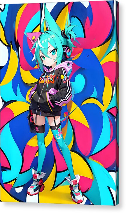 Joy Jambobot Acrylic Print by JB Studio â€” main product image