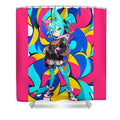 Joy Jambobot Shower Curtain by JB Studio â€” main product image