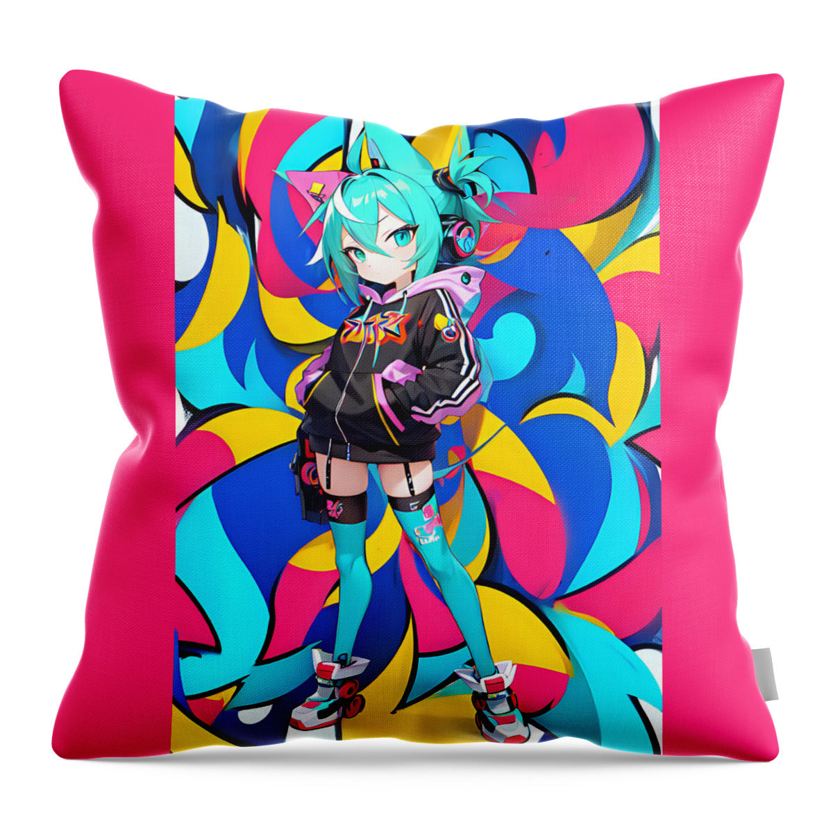 Joy Jambobot Throw Pillow by JB Studio â€” main product image