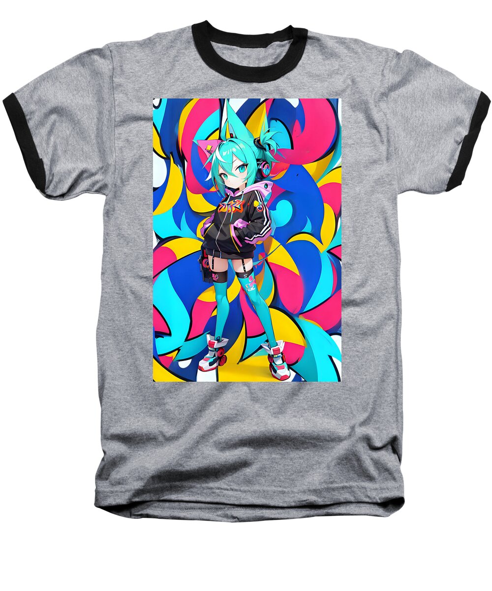 Joy Jambobot Baseball T-Shirt by JB Studio â€” main product image