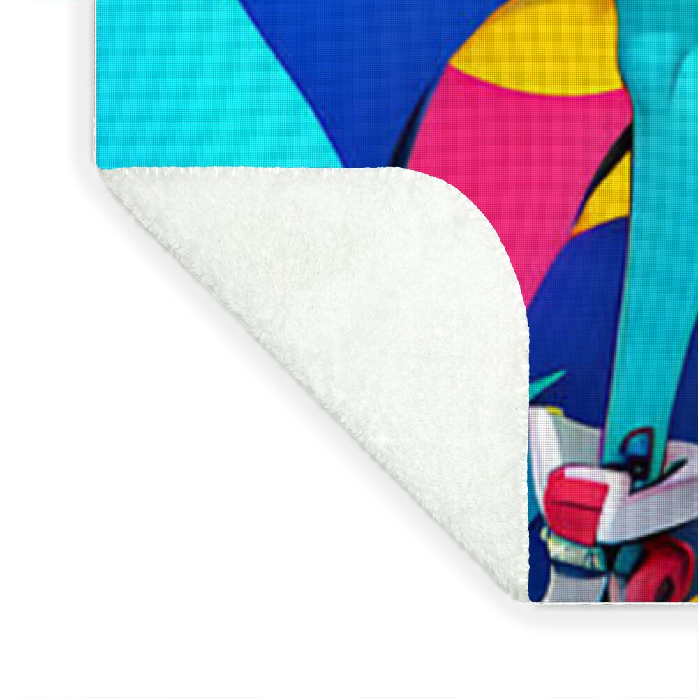 Joy Jambobot Throw Blanket by JB Studio â€” view 7