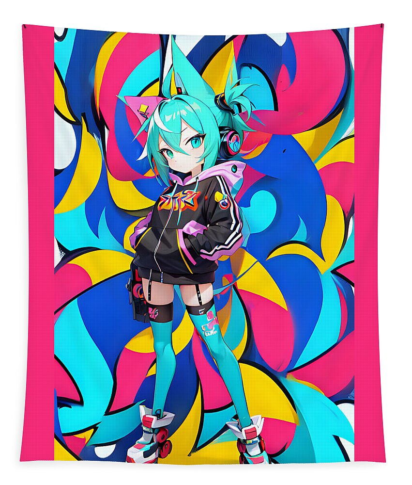 Joy Jambobot Wall Tapestry by JB Studio â€” main product image