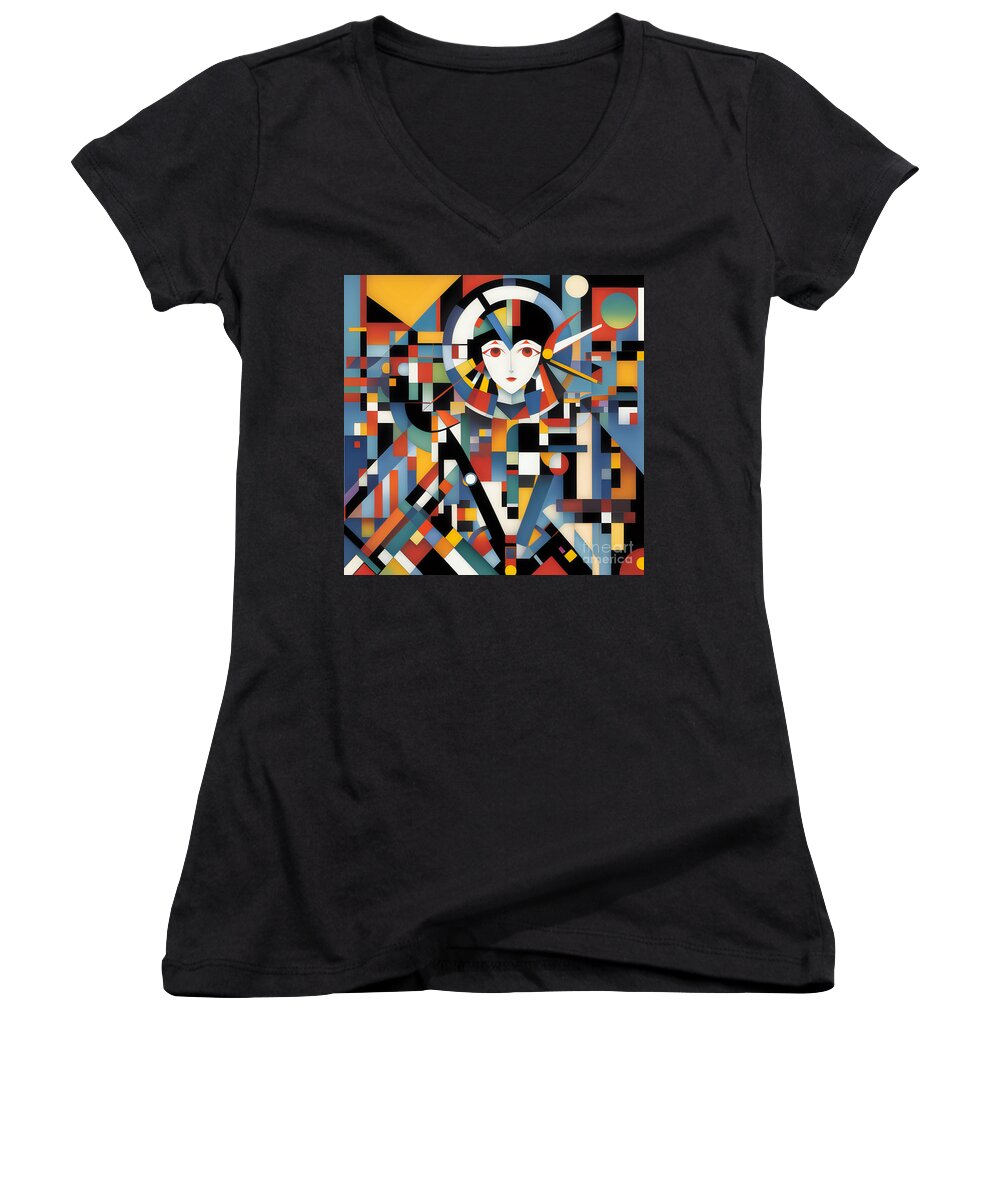 Luna Women's V-Neck T-Shirt by JB Studio â€” main product image
