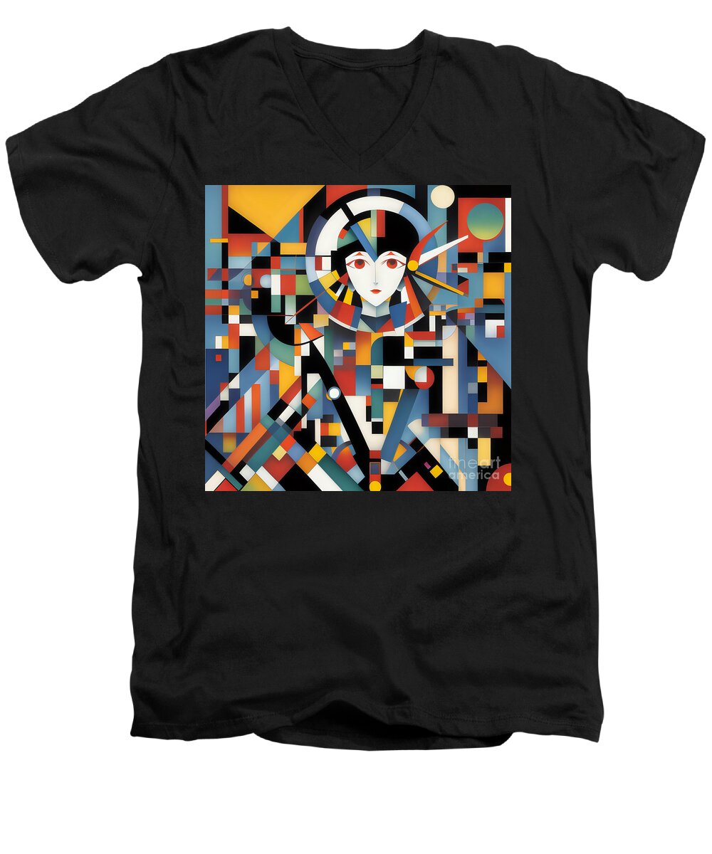 Luna Men's V-Neck T-Shirt by JB Studio â€” main product image