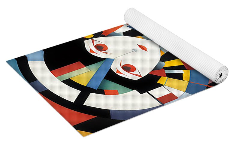 Luna Yoga Mat by JB Studio â€” close-up detail of artwork