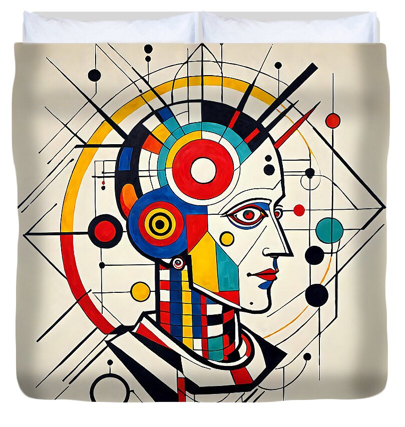 Mechanized Reverie Duvet Cover by JB Studio â€” main product image