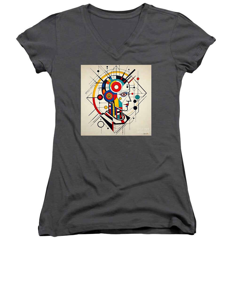 Mechanized Reverie Women's V-Neck T-Shirt by JB Studio â€” main product image
