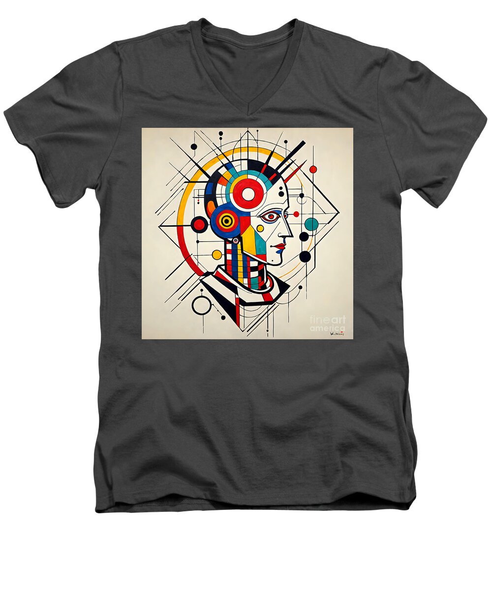 Mechanized Reverie Men's V-Neck T-Shirt by JB Studio â€” main product image