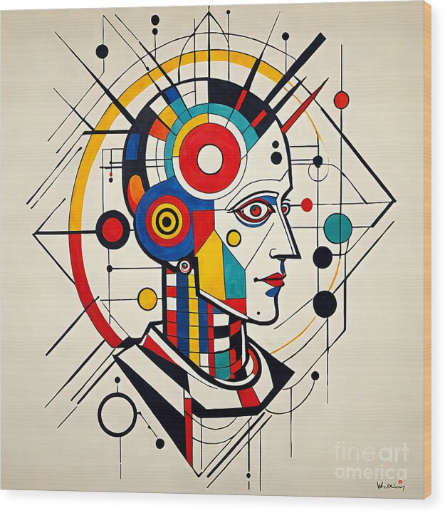 Mechanized Reverie Wood Print by JB Studio â€” main product image