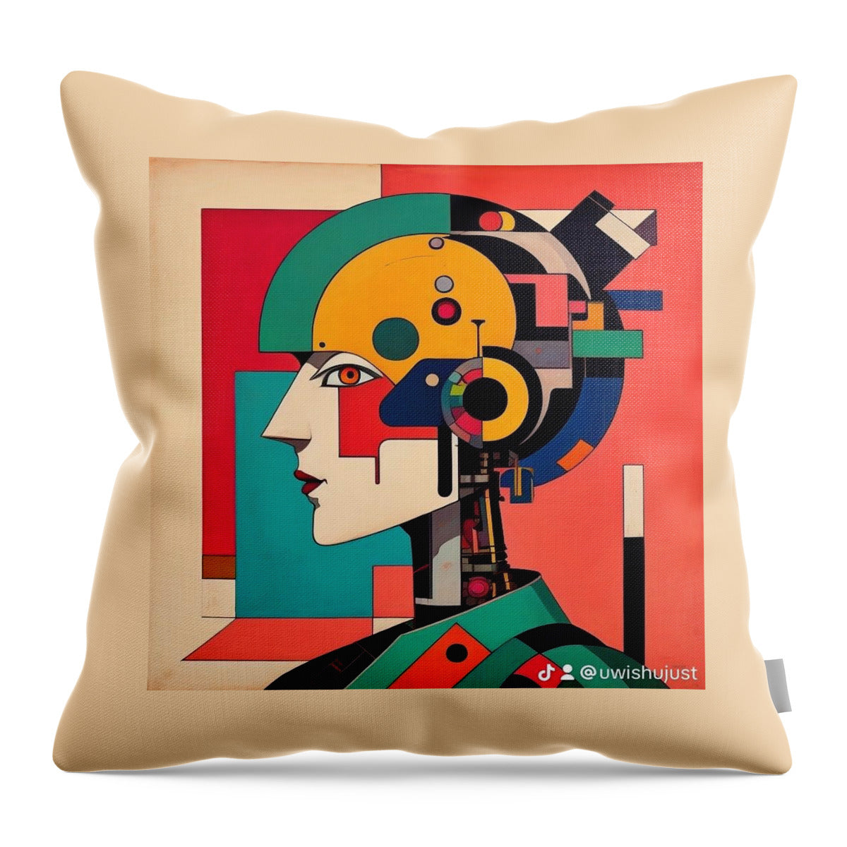 NexHumania Throw Pillow by JB Studio â€” main product image