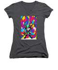 Peppy Pixelbot Women's V-Neck T-Shirt by JB Studio â€” main product image
