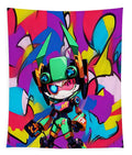 Peppy Pixelbot Wall Tapestry by JB Studio â€” main product image