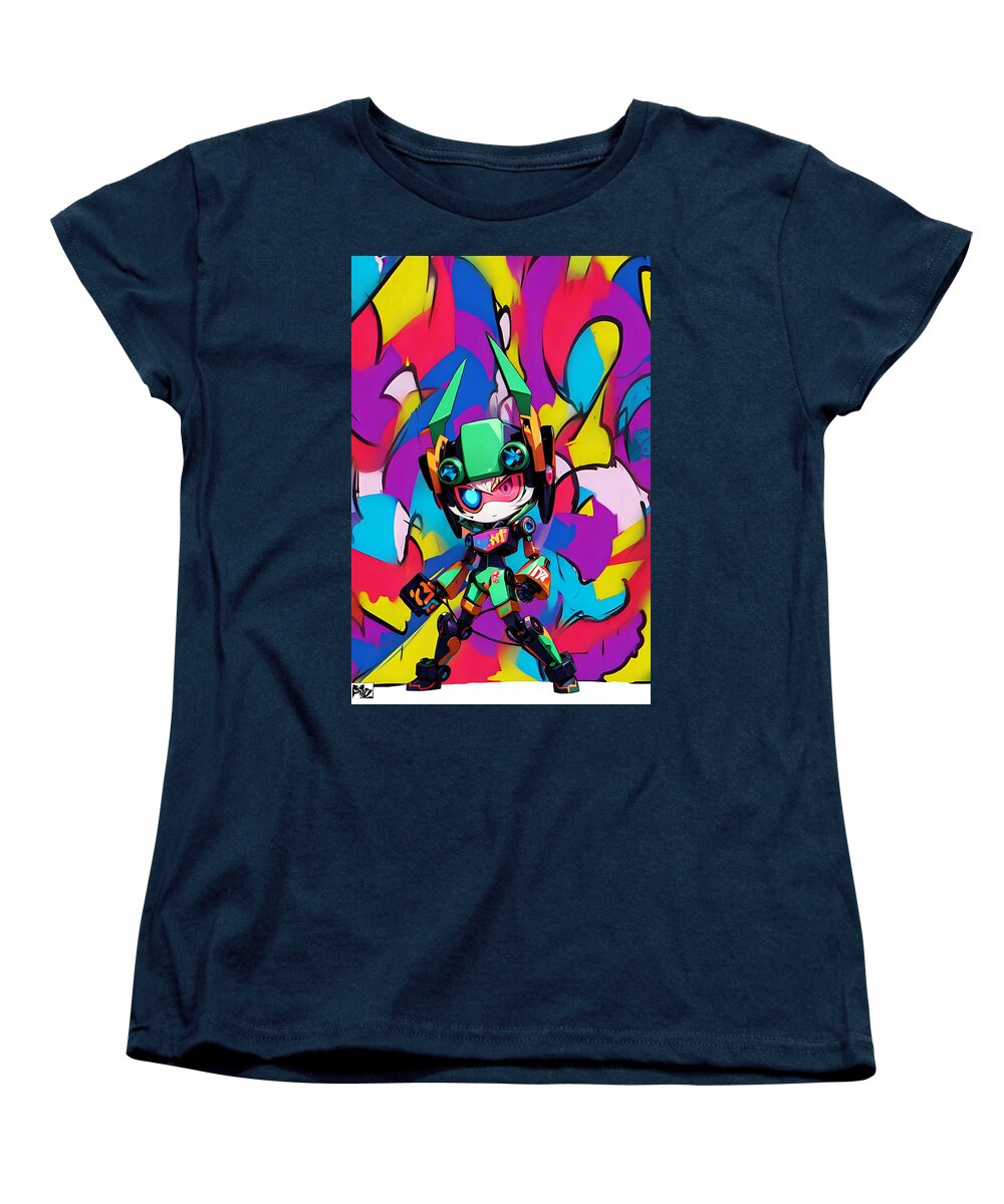 Peppy Pixelbot Women's T-Shirt (Standard Fit) by JB Studio â€” main product image