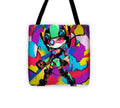 Peppy Pixelbot Tote Bag by JB Studio â€” main product image