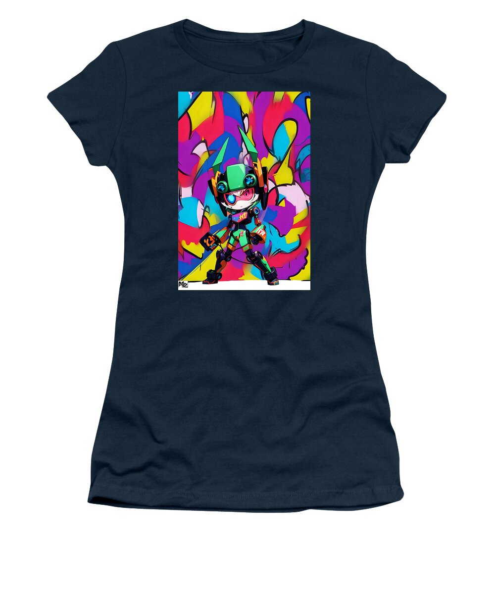 Peppy Pixelbot Women's T-Shirt by JB Studio â€” main product image
