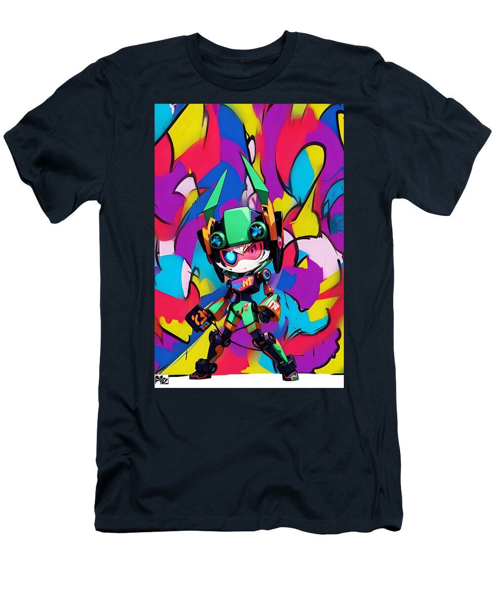 Peppy Pixelbot T-Shirt by JB Studio â€” main product image