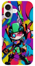 Peppy Pixelbot Phone Case by JB Studio â€” view 9