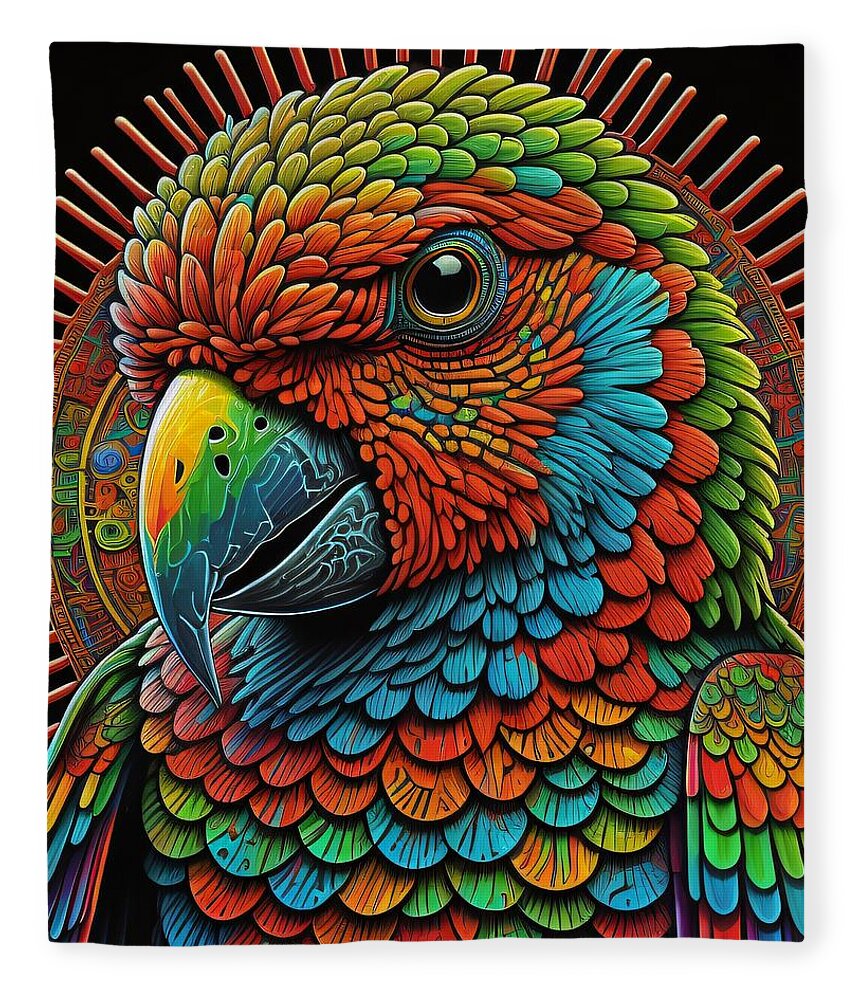 Petie Bird Throw Blanket by JB Studio â€” main product image