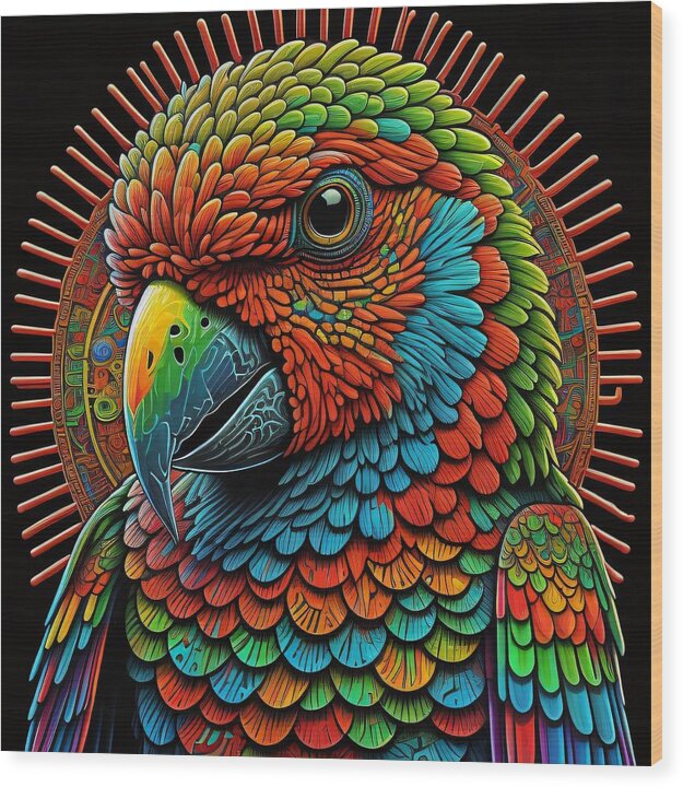 Petie Bird Wood Print by JB Studio â€” main product image
