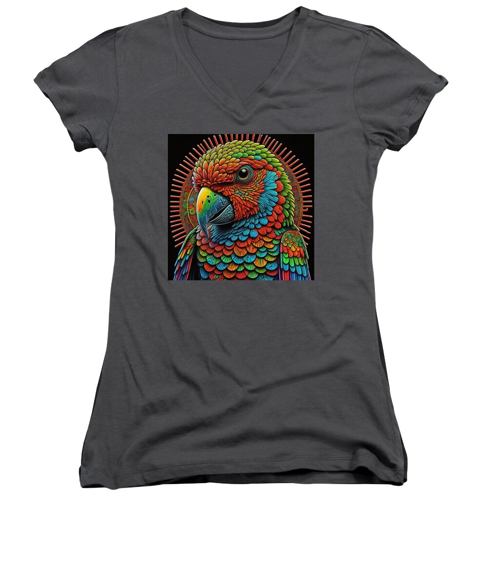 Petie Bird Women's V-Neck T-Shirt by JB Studio â€” main product image