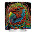 Petie Bird Shower Curtain by JB Studio â€” main product image