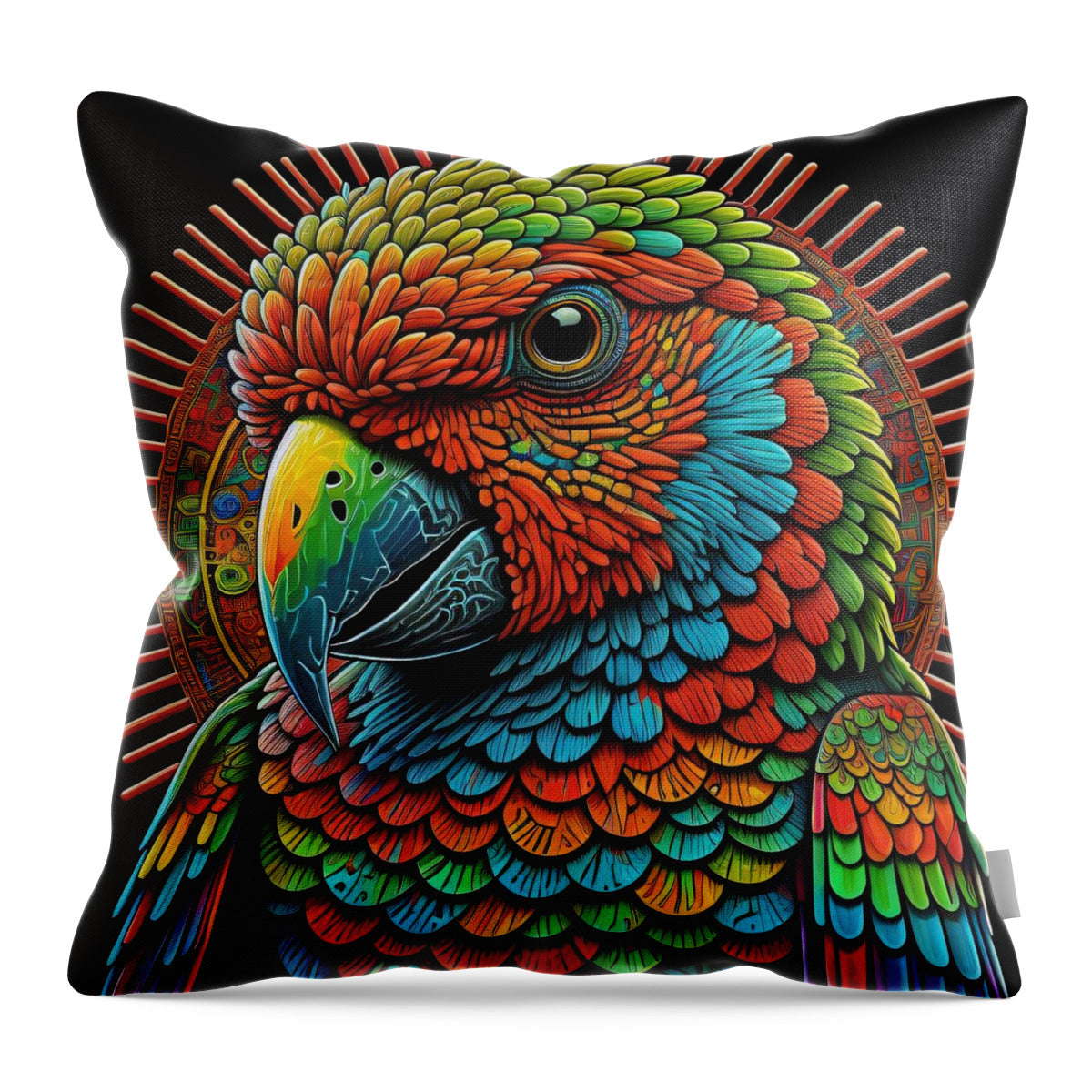 Petie Bird Throw Pillow by JB Studio â€” main product image