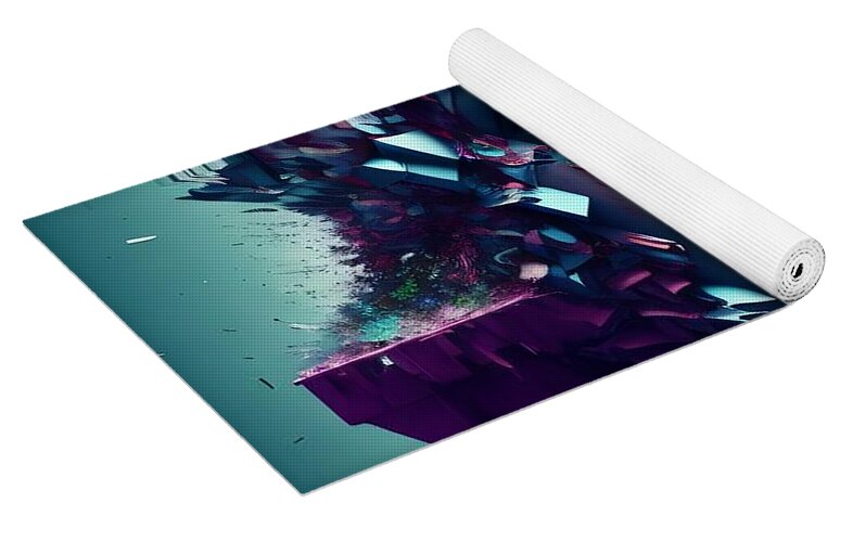 Serenity Yoga Mat by JB Studio â€” close-up detail of artwork