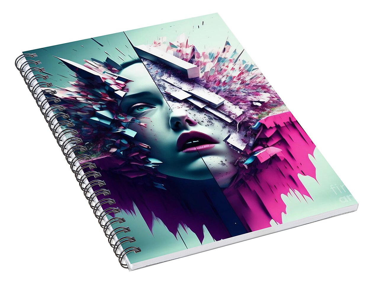 Serenity Spiral Notebook by JB Studio â€” alternate angle view