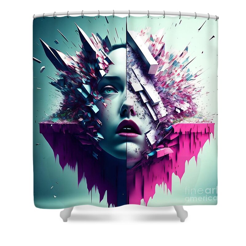 Serenity Shower Curtain by JB Studio â€” main product image
