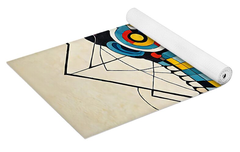 Synthetic Visionary Yoga Mat by JB Studio â€” close-up detail of artwork
