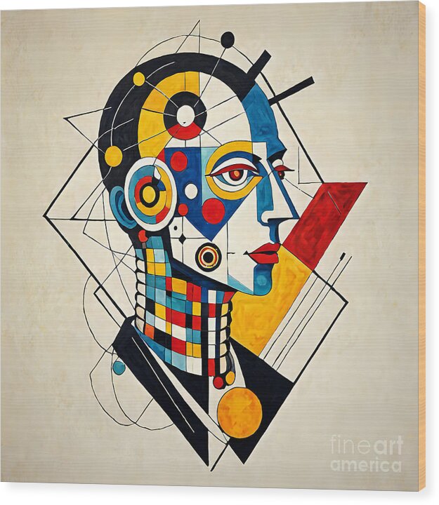 Synthetic Visionary Wood Print by JB Studio â€” main product image