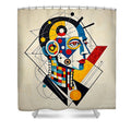 Synthetic Visionary Shower Curtain by JB Studio â€” main product image
